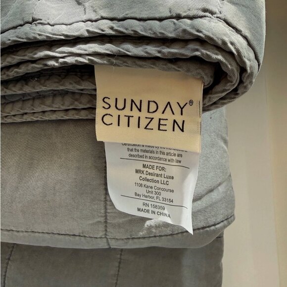 Sunday Citizen Stonewashed Lyocell Quilt Queen Color Coal - Picture 4 of 6